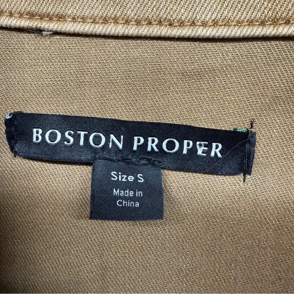 Boston Proper Light Brown Jean Jacket - Picture 5 of 10